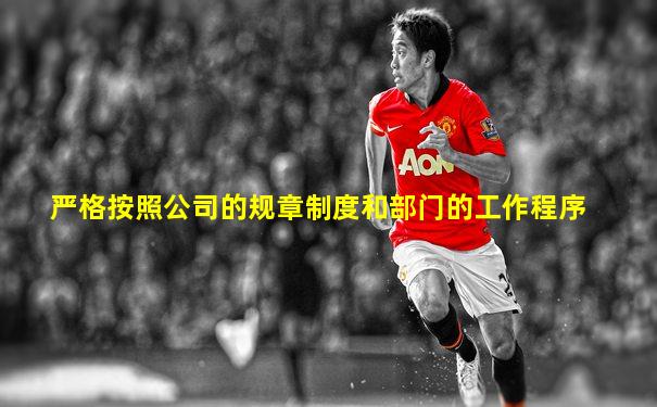 严格按照公司的规章制度和部门的工作程序