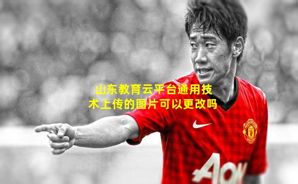 山东教育云平台通用技术上传的图片可以更改吗