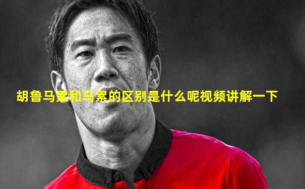 胡鲁马累和马累的区别是什么呢视频讲解一下