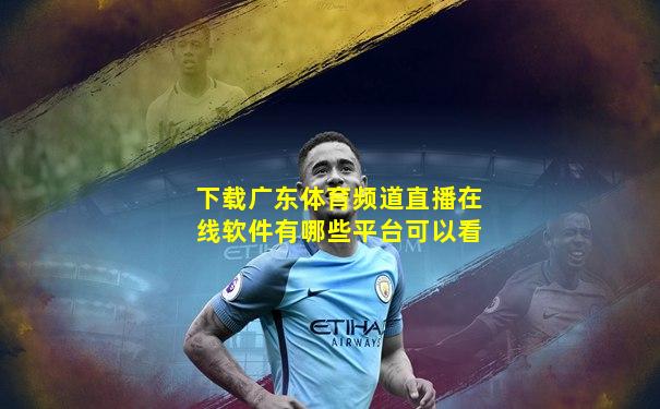 下载广东体育频道直播在线软件有哪些平台可以看