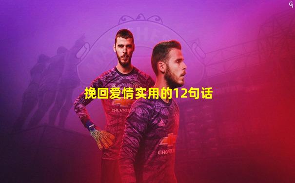 挽回爱情实用的12句话