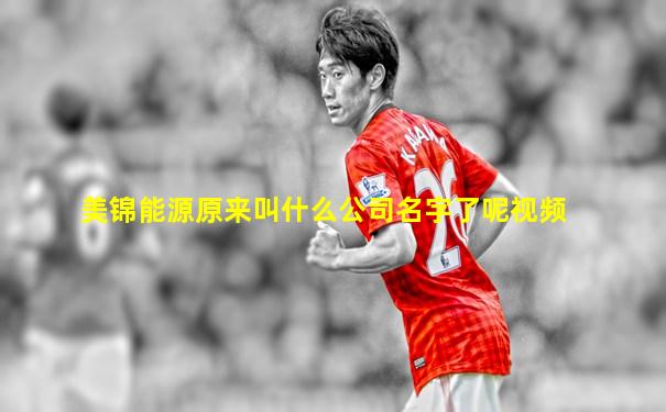美锦能源原来叫什么公司名字了呢视频